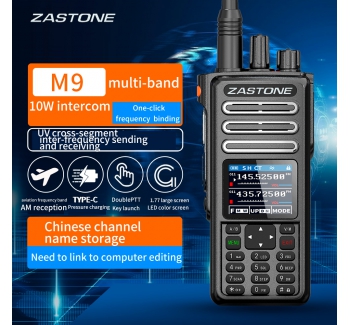 ZASTONE M9 10W Walkie Talkie Ham amatoriale Radio a 2 vie AM Air Aviation Band Walkie-Talkie ad alta potenza CTCSS Radio FM